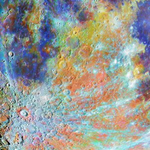 Kategorija 'Naš Mjesec' - Pobjednik: Tycho Crater Region with Colours, autor: Alain Paillou
