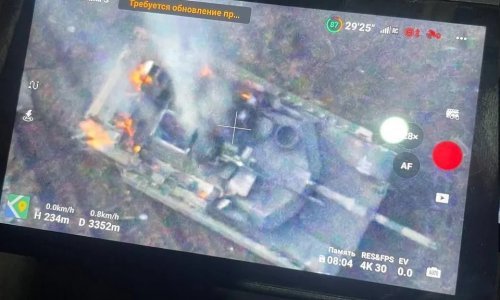 Uništeni Abrams u Ukrajini