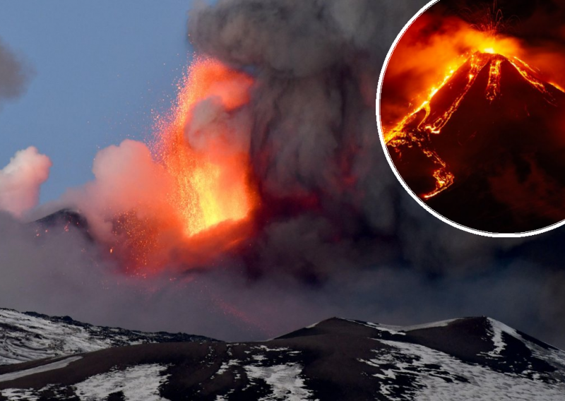 [FOTO/VIDEO] Erupcija Etne uzrokovala kišu pepela i kamenja, stup dima viši je od kilometra, vlasti na Siciliji traže proglašenje katastrofe