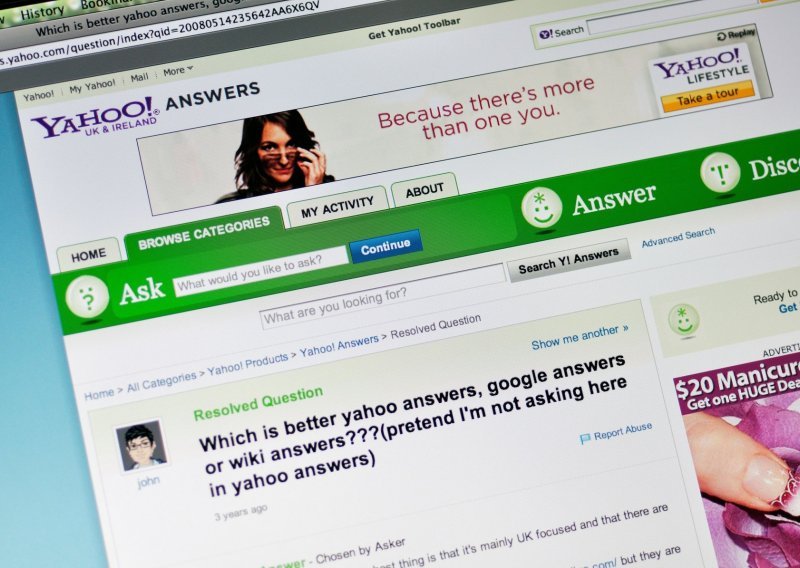 Yahoo Answers odlazi u prošlost, gašenje početkom svibnja