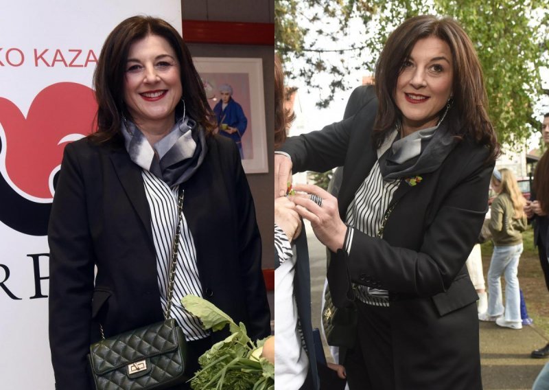 Crno odijelo i prugasta košulja za premijeru: Prva dama Sanja Musić Milanović imala je počasno mjesto u prvom redu