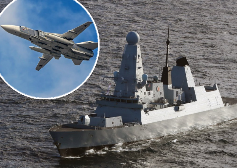 Rusija 'otvorila vatru' na britanski razarač kod Krima, borbeni avion ispustio četiri bombe