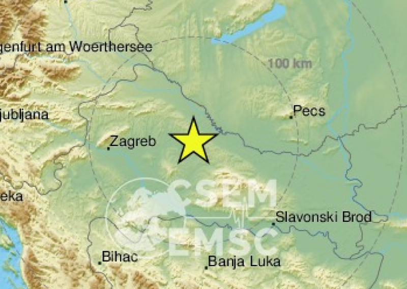 Bjelovar zatresao slab potres od 2,5 stupnja po Richteru