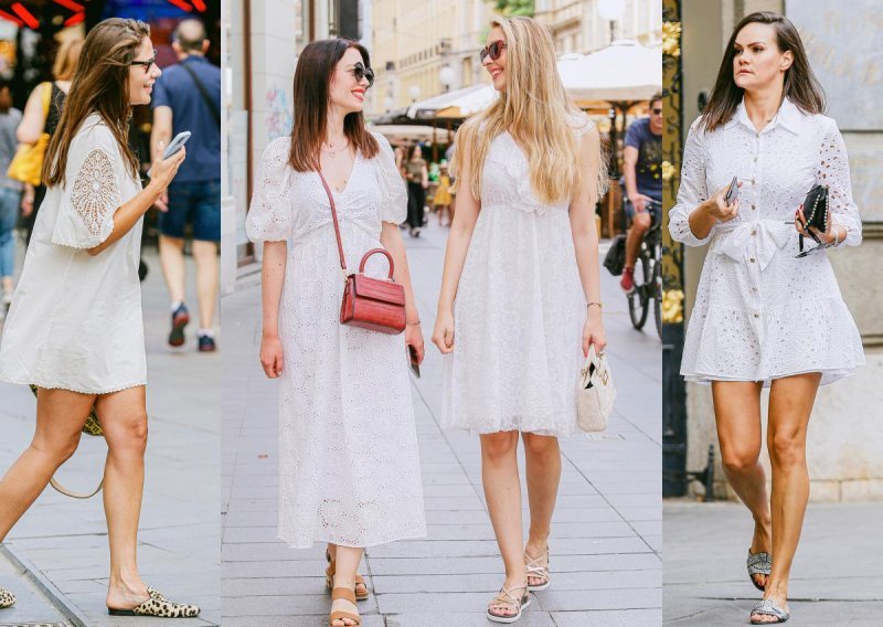 Bijela haljina u mnoštvo verzija: Evo kako se danas nosi omiljeni ljetni komad na zagrebačkoj špici