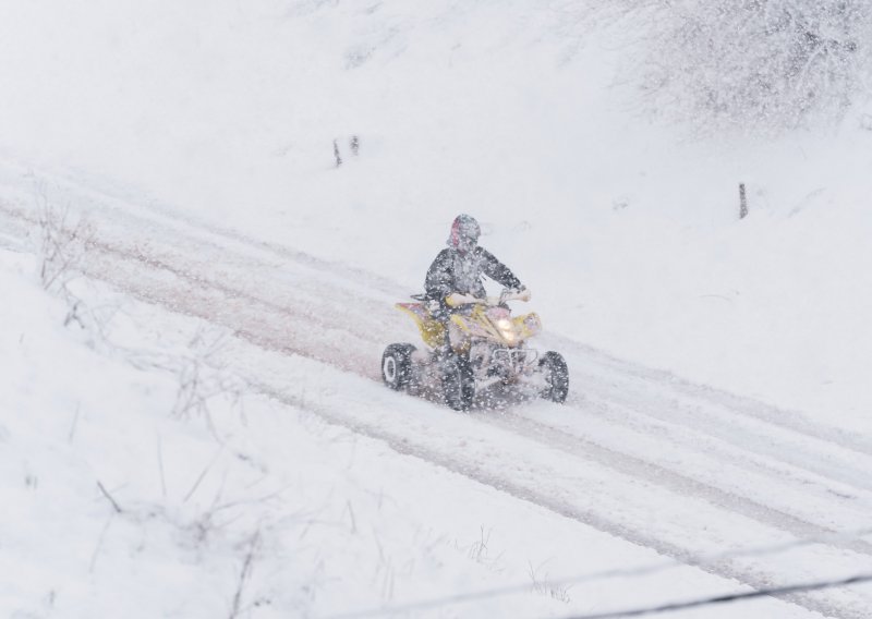Nevjerojatno - Medvednica ne može kazniti vozače quadova koji koriste skijaške staze