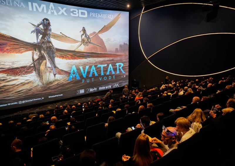 U zagrebačkom kinu CineStar Arena IMAX® je sinoć održana premijera dugoočekivanog filma Jamesa Camerona Avatar: Put vode