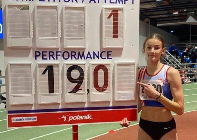 Fenomenalna Jana Koščak (16) srušila rekord kojeg je čak 23 godine držala Blanka Vlašić; ona je budućnost hrvatske atletike