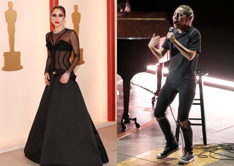 Nevjerojatna transformacija na Oscarima: Lady Gaga izazovnu haljinu zamijenila trapericama i skinula svu šminku