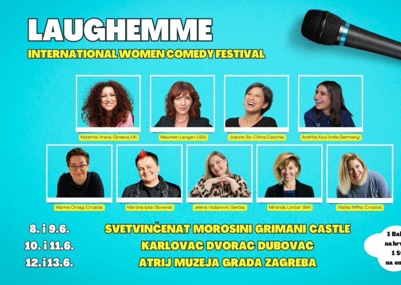 Svjetske komičarke stižu u Hrvatsku: Prvi međunarodni ženski festival stand up komedije