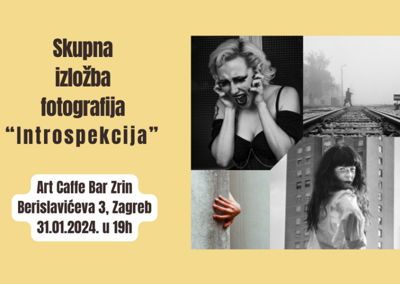 U Art Caffe Baru Zrin: Skupna izložba fotografija pod nazivom 'Introspekcija'