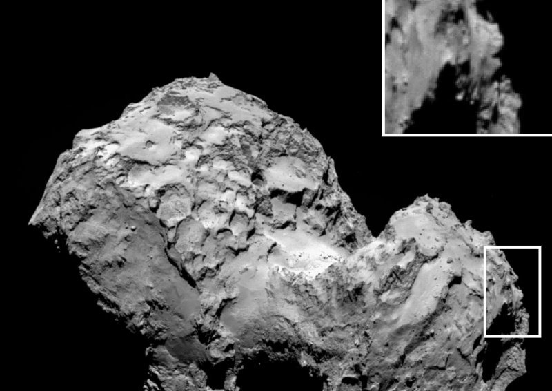 Na snimci kometa 67P otkriveno ljudsko lice