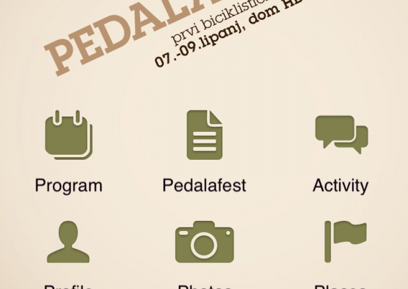 Pedalafest iPhone i Android aplikacija
