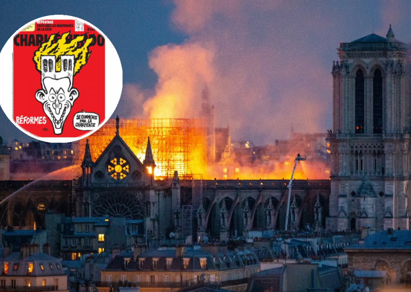 Talijani zamjerili Charlie Hebdou naslovnicu s Notre Dameom, a evo i zašto