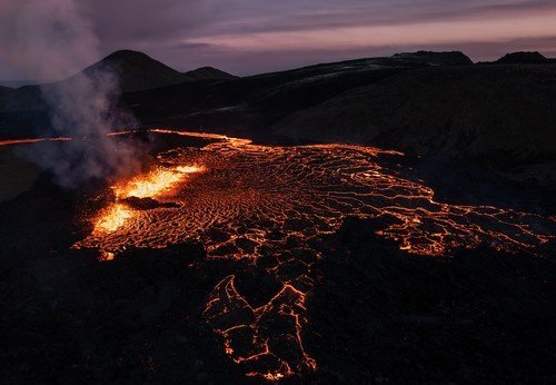 Erupcija vulkana Meradalir na Islandu
