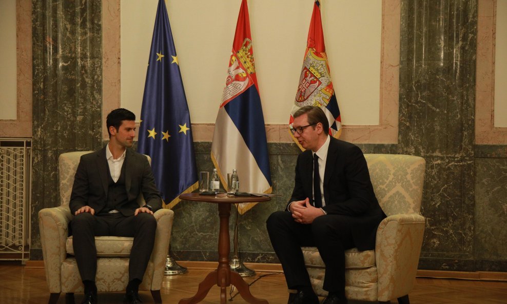 Novak Đoković i Aleksandar Vučić