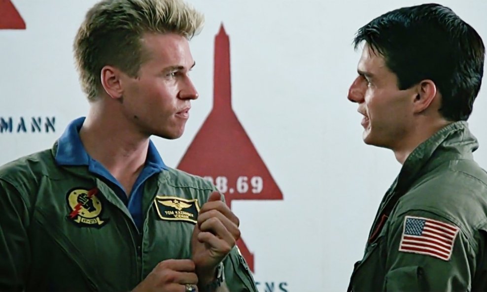 Val Kilmer i Tom Cruise u 'Top Gunu' 1986. godine
