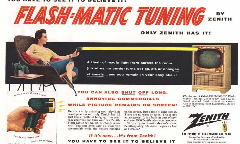 1956 Zenith Remote Ad