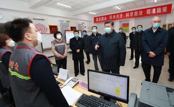 Kineski predsjednik Xi Jinping u posjetu centru za borbu protiv koronavirusa u Pekingu