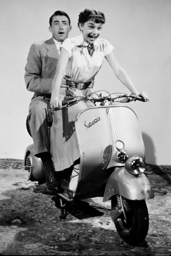 Hepburn s Gregoryjem Peckom u filmu 'Praznik u Rimu'