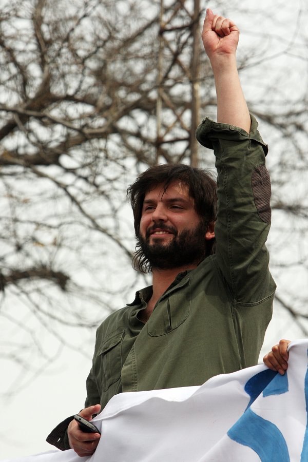 Gabriel Boric na studentskim prosvjedima 2012.