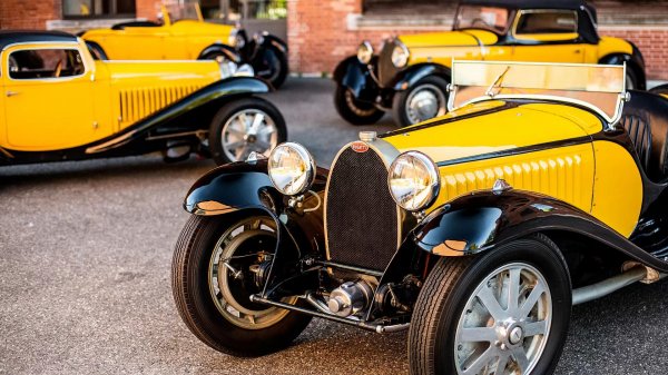 Omiljena kombinacija boja Ettorea Bugattija: Crna i žuta