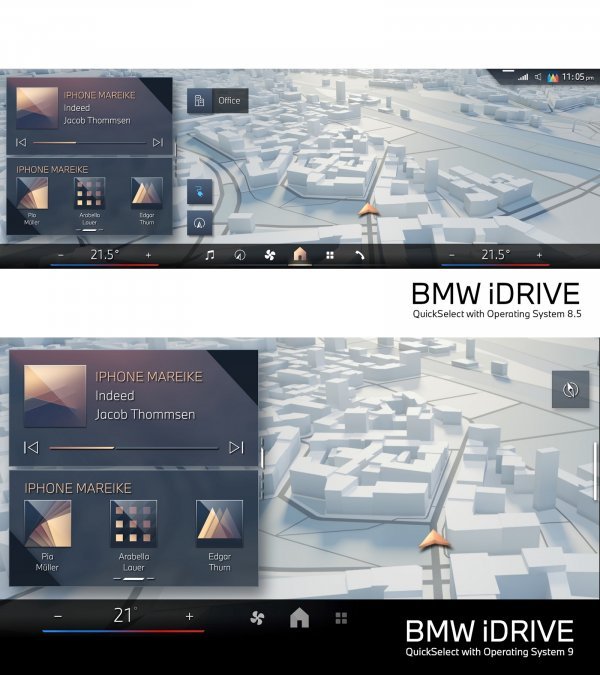 BMW iDrive operativni sustavi 8,5 i 9